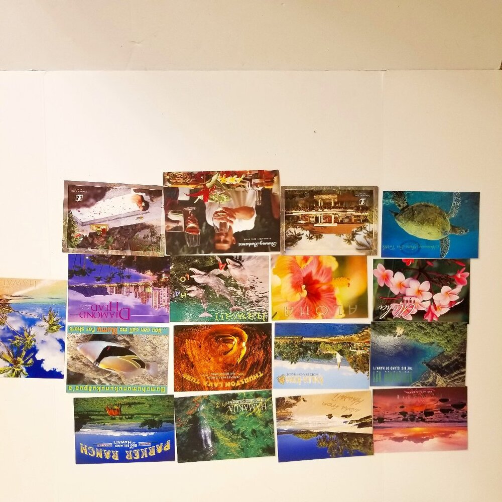 New 14 assorted postcards of Best Selling Hawaii, The Aloha State Sunsets Oceans